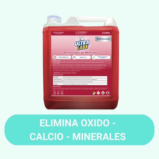 Removedor de Minerales - Oxido - Calcio - Minerales Ultra Labs 5 Litros
