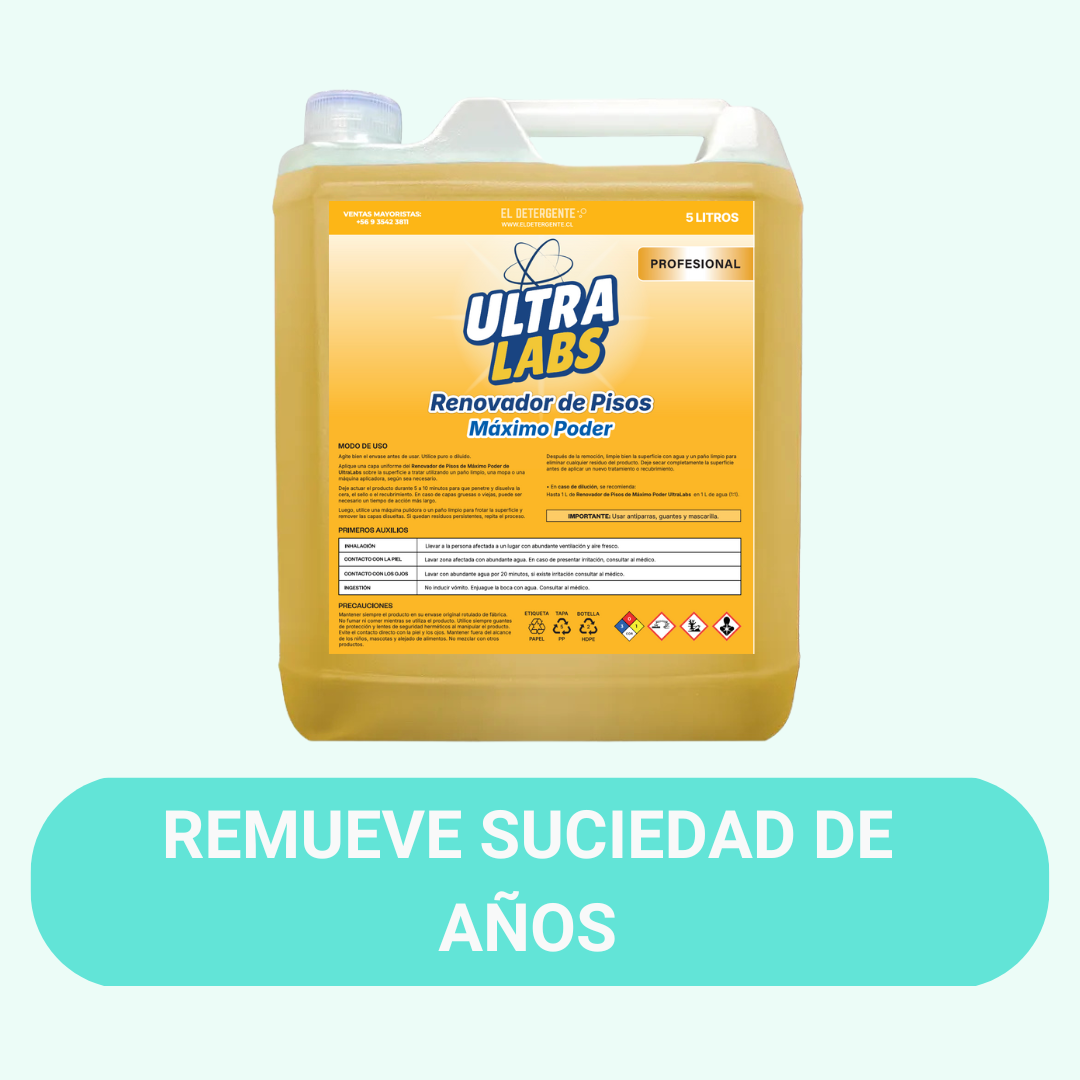 Renovador de Pisos MAXIMO PODER 5 Litros Ultra Labs