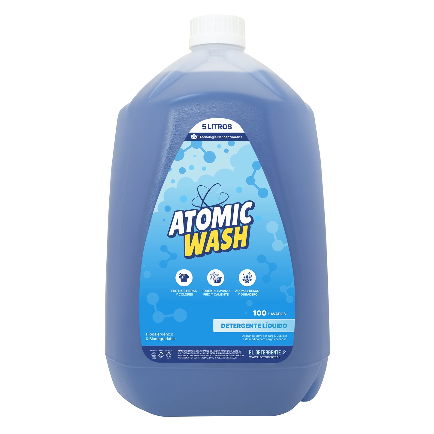 Detergente Líquido 5L Atomic Wash