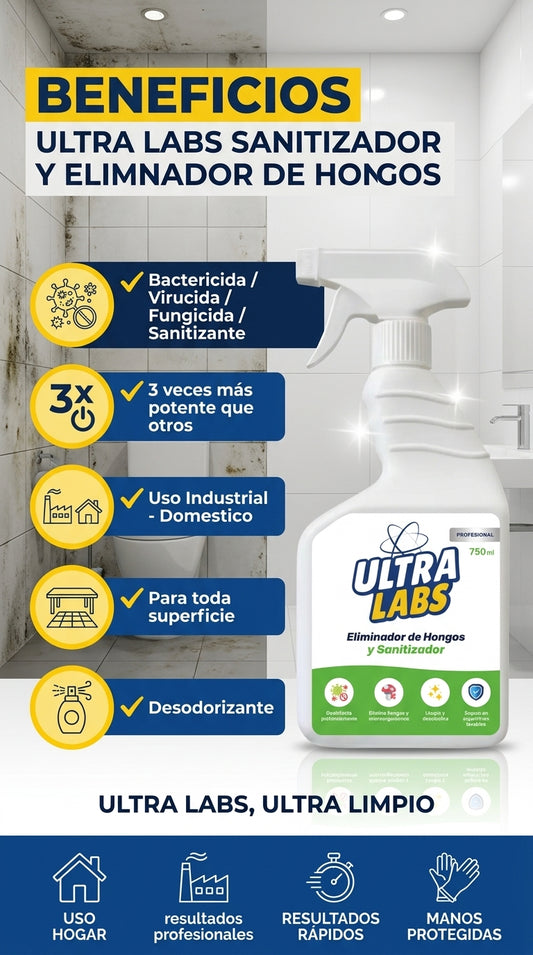 Sanitizador y Eliminador de Hongos 750cc Ultra Labs