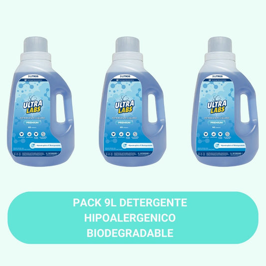Detergente hipoalergenico Ultra Labs 9 litros