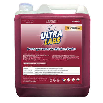Desengrasante MAXIMO PODER 5 Litros Ultra Labs