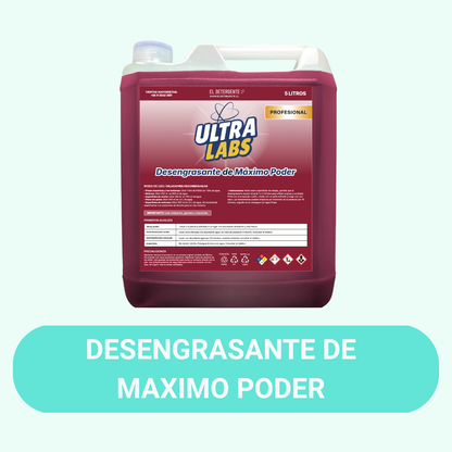 Desengrasante MAXIMO PODER 5 Litros Ultra Labs