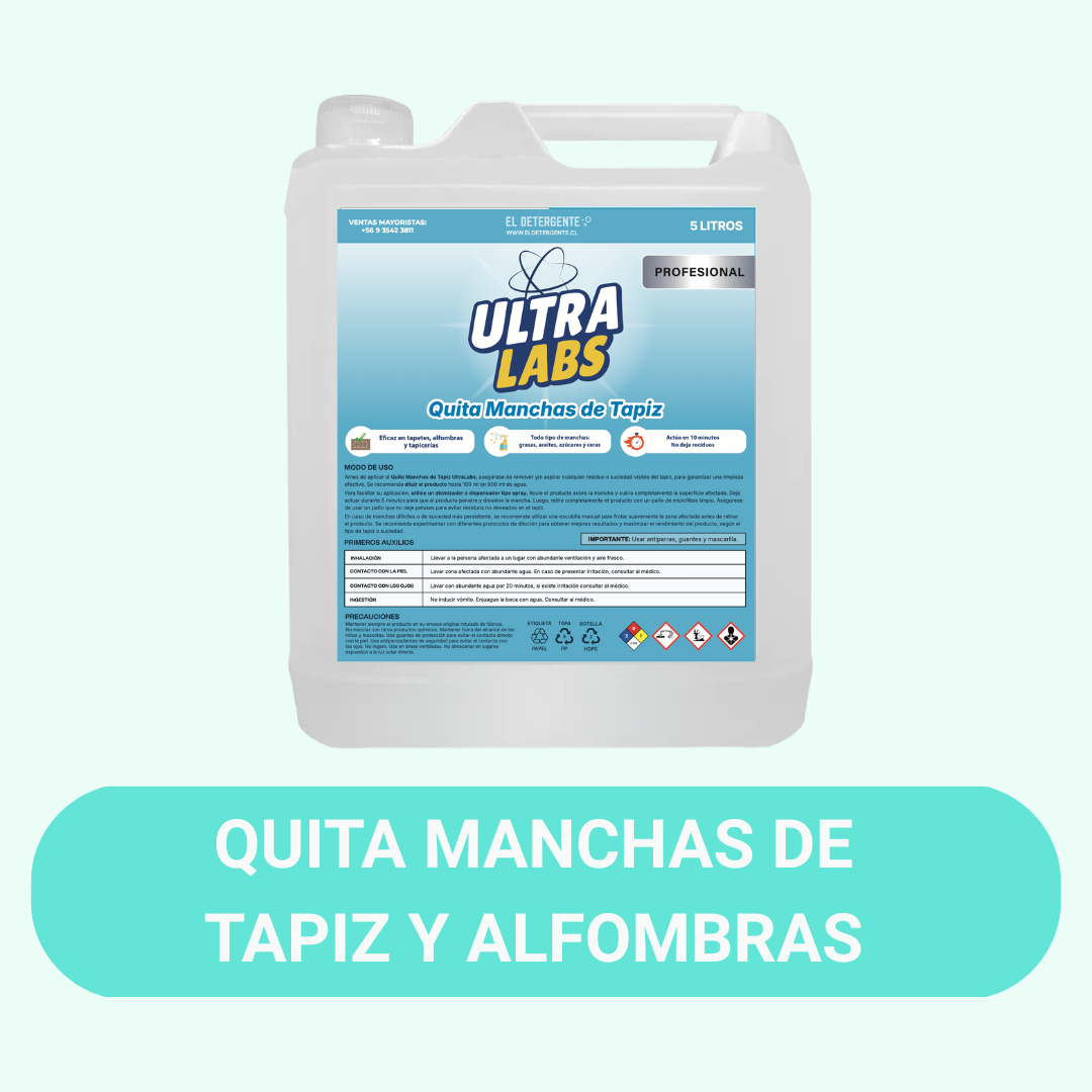 Quita Manchas de Tapiz y Alfombras 5 Litros Ultra Labs