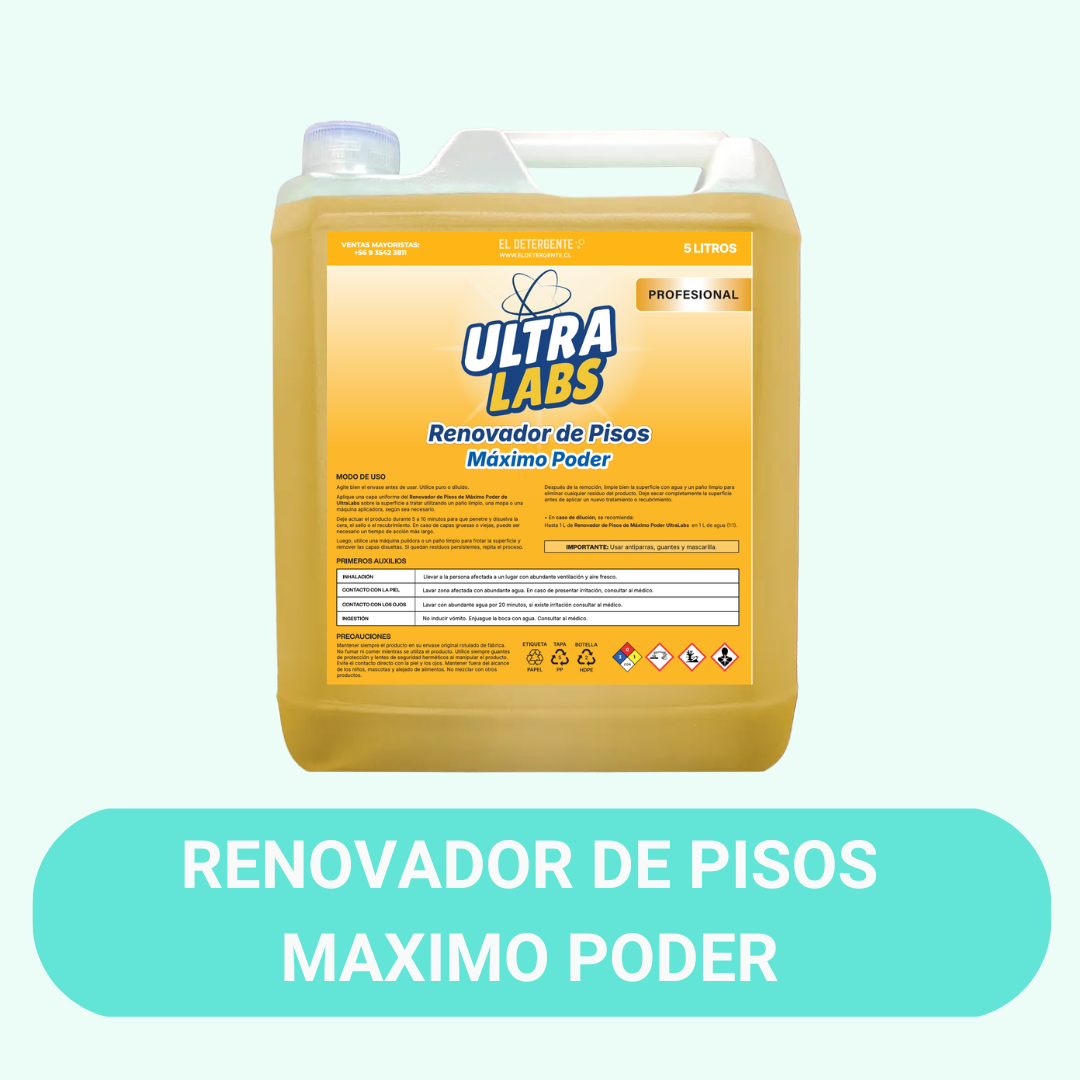 Renovador de Pisos MAXIMO PODER 5 Litros Ultra Labs