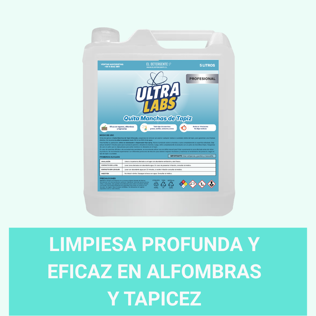 Quita Manchas de Tapiz y Alfombras 5 Litros Ultra Labs