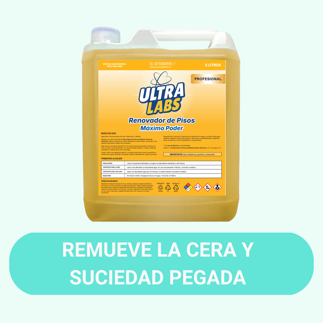 Renovador de Pisos MAXIMO PODER 5 Litros Ultra Labs