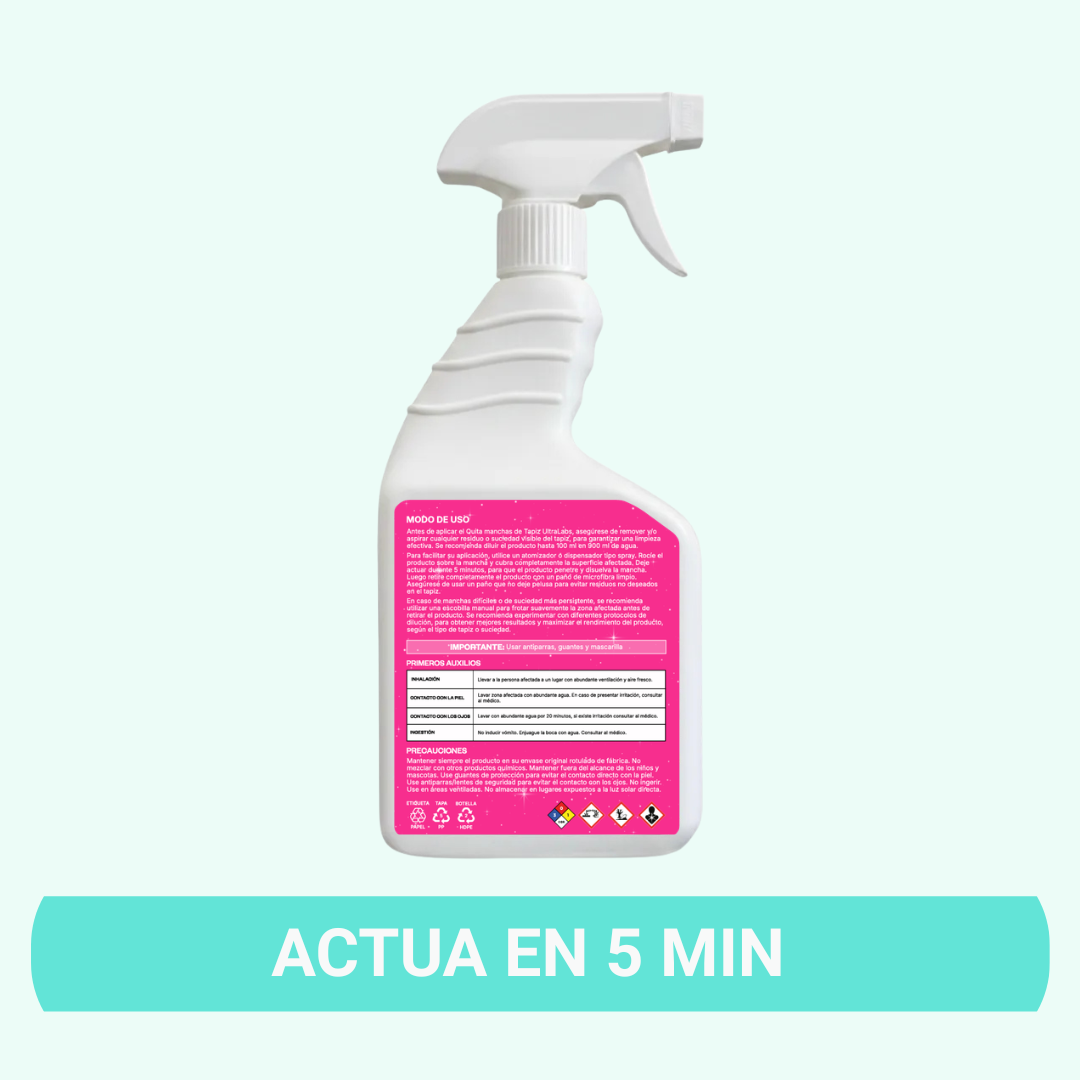 Quita Manchas de Tapiz y Alfombras Ultra Labs 750cc