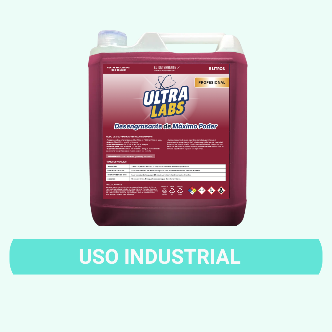 Desengrasante MAXIMO PODER 5 Litros Ultra Labs