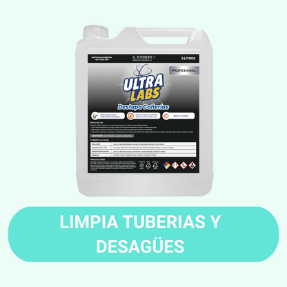 Destapa Cañerias 5 Litros Ultra Labs