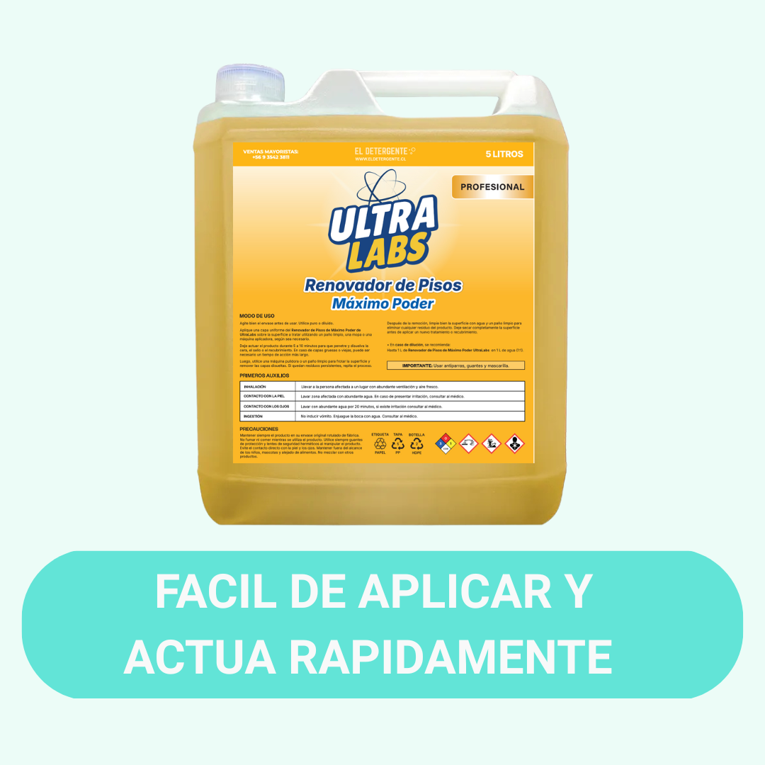 Renovador de Pisos MAXIMO PODER 5 Litros Ultra Labs