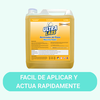 Renovador de Pisos MAXIMO PODER 5 Litros Ultra Labs