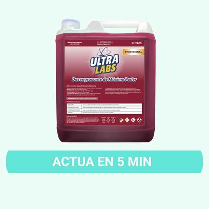 Desengrasante MAXIMO PODER 5 Litros Ultra Labs