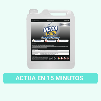 Destapa Cañerias 5 Litros Ultra Labs