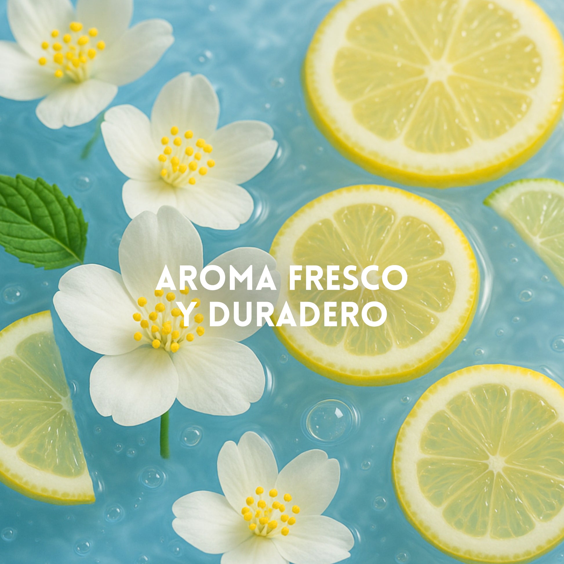 Detergente con aroma fresco y duradero
