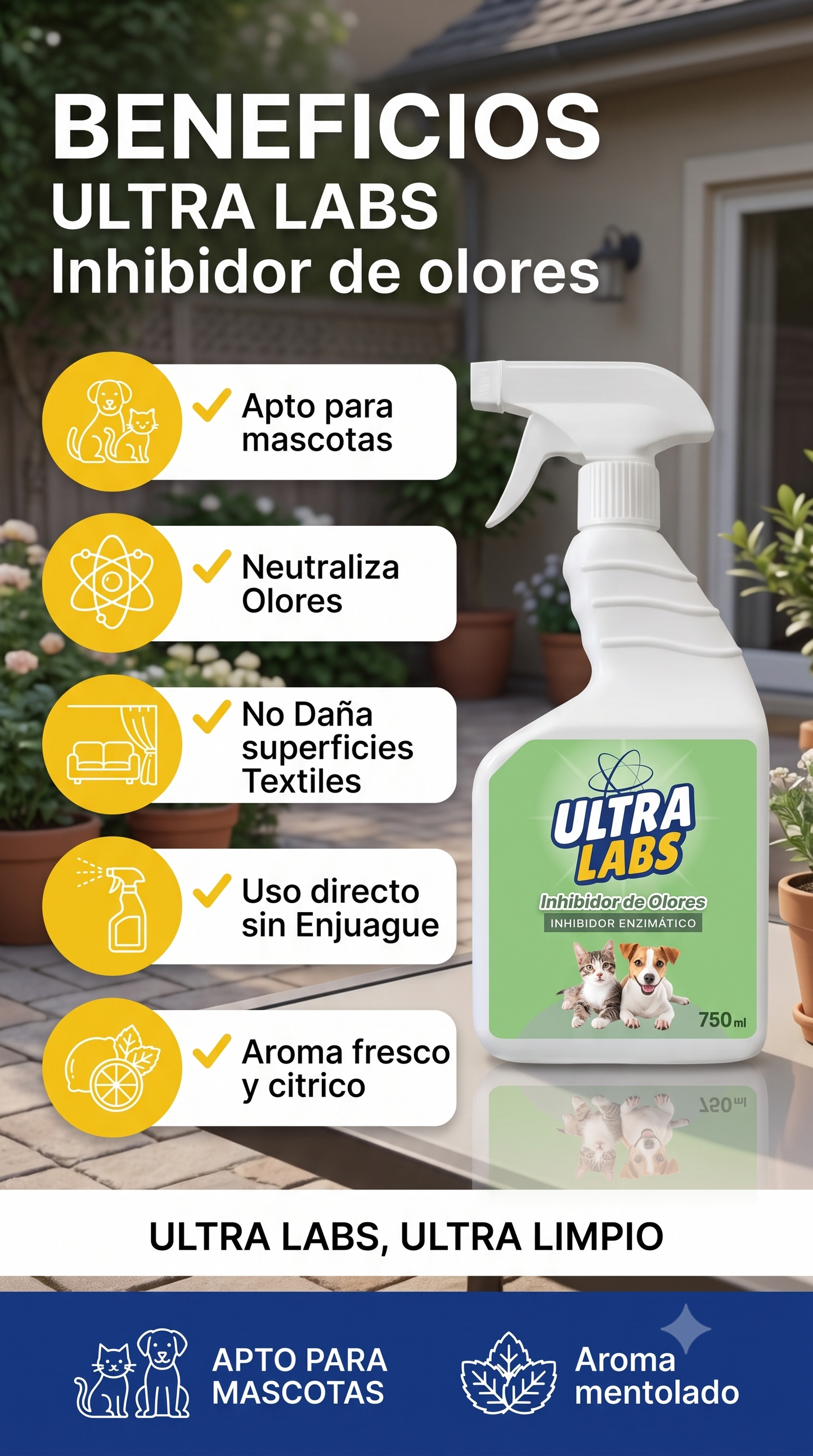 Inhibidor de Olores  750cc Ultra Labs