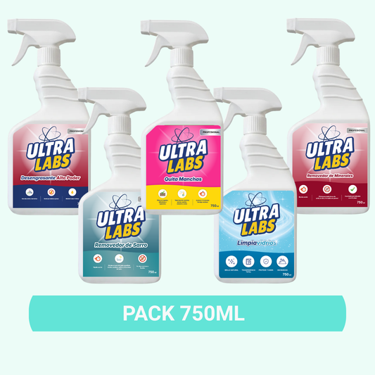 Pack 750cc Desengrasante - Quita Manchas - Removedor de Sarro - Removedor de Minerales - Limpiavidrios