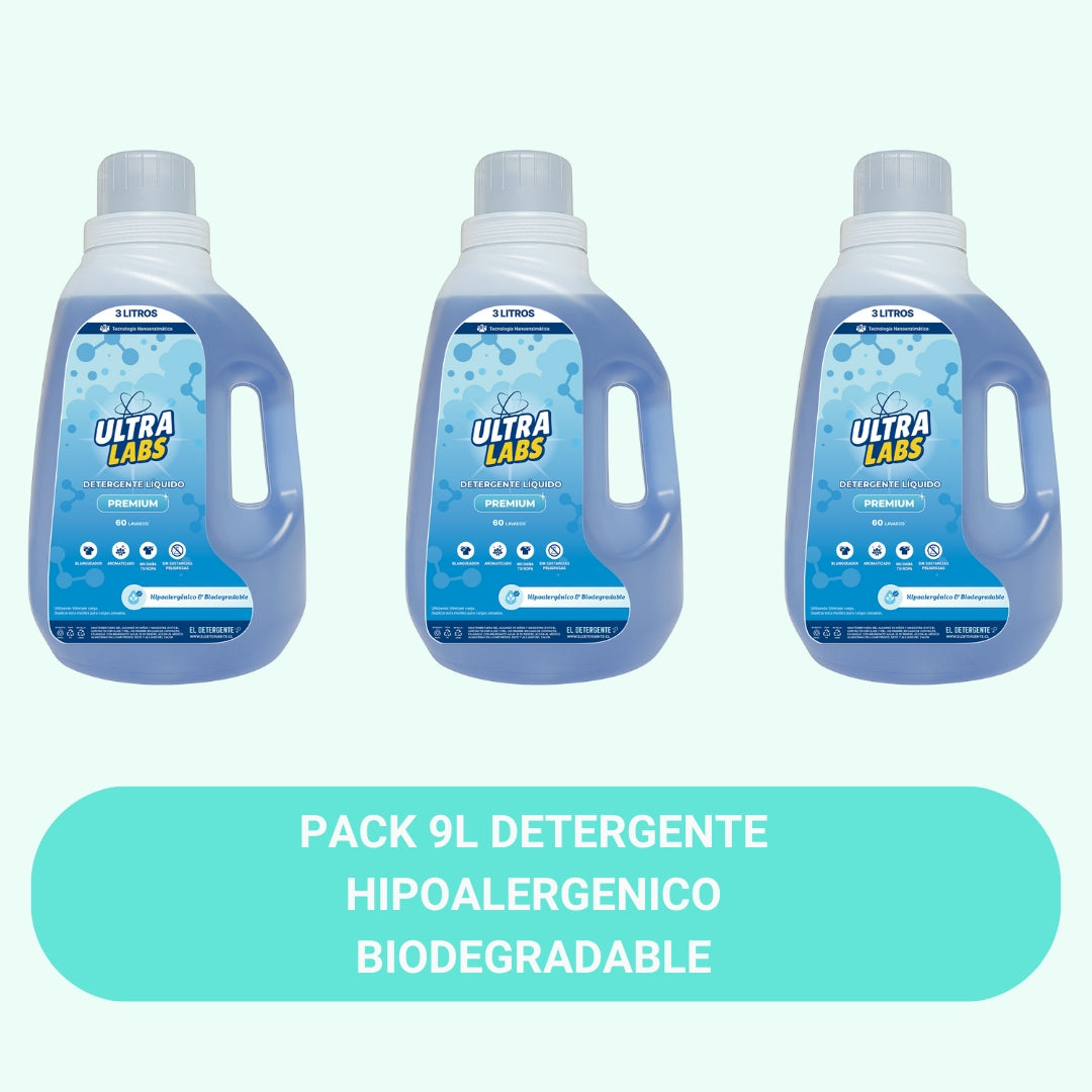 Pack Detergente 9L Ultra Labs Premium