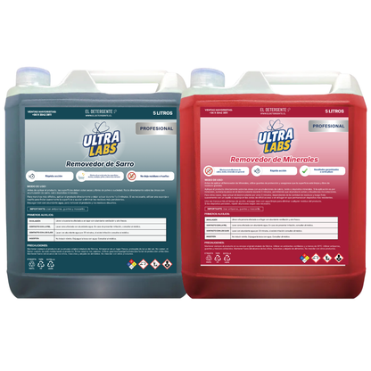 Removedor de Sarro + Removedor de Minerales 5 Litros Ultra Labs
