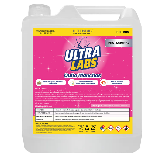 Quita Manchas de Tapiz y Alfombras 5 Litros Ultra Labs