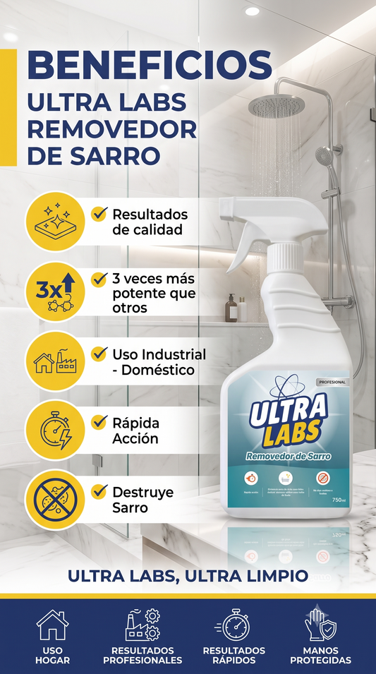 Removedor de Sarro + Removedor de Minerales 5 Litros Ultra Labs