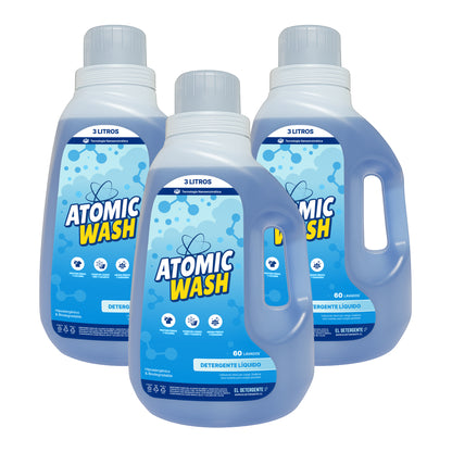 Pack de detergente 3 bidones de 3 litros cada uno